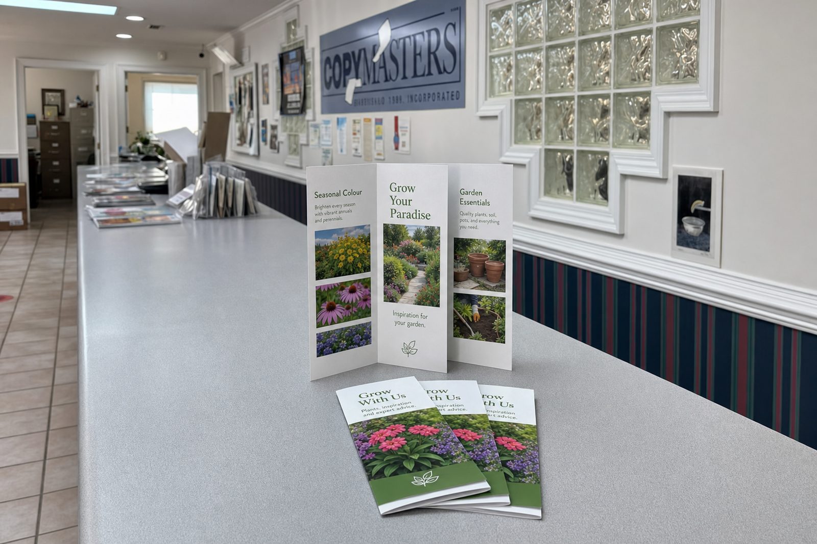 Brochures printed at CopyMasters in Hickory, NC