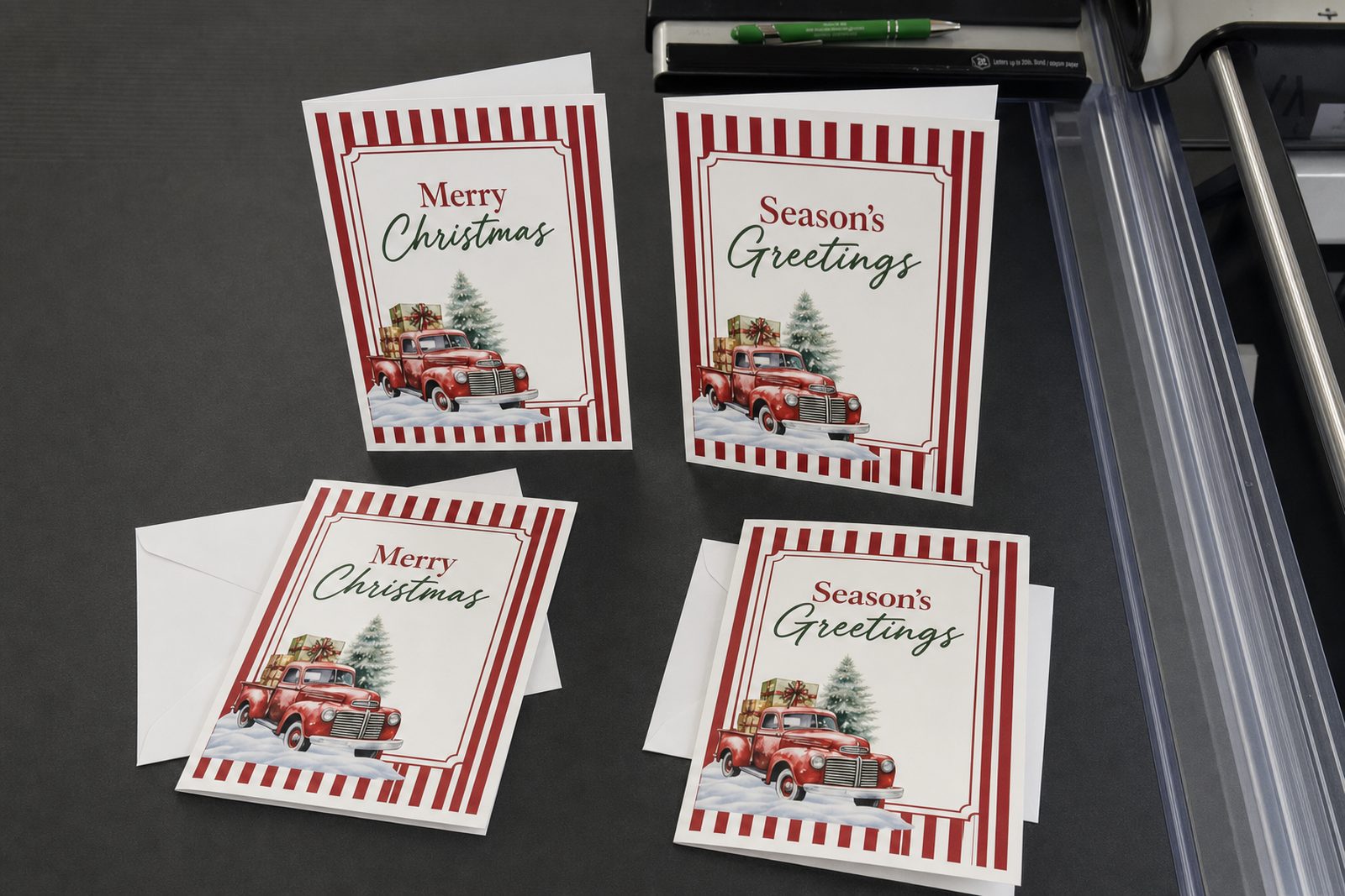 Christmas cards printed at CopyMasters in Hickory, NC