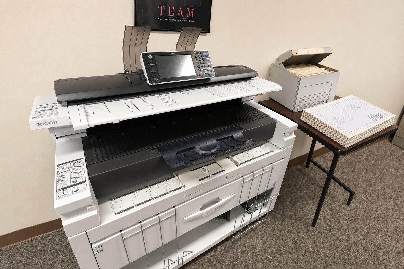Document archiving at CopyMasters in Hickory, NC