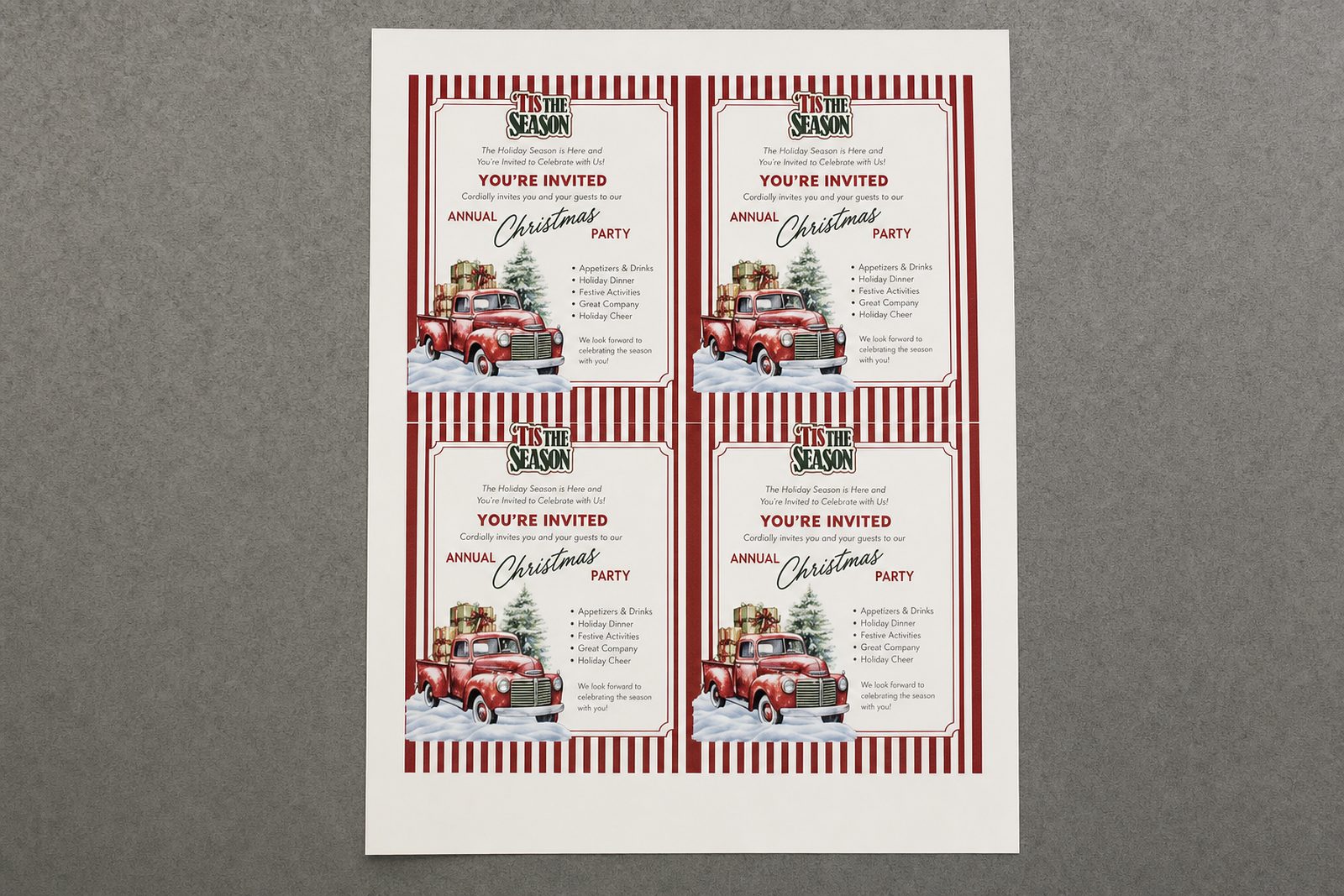 Invitations printed at CopyMasters in Hickory, NC